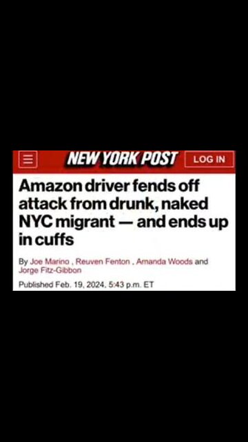 Drunk Naked Migrant Attacks Amazon Driver & NYP(IG)D Arrest the Driver