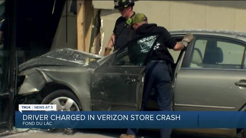 Man accused of huffing duster spray before slamming through Verizon store