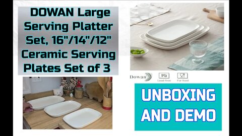 Wow Really Nice Serving Platter Set by Dowan - Love the Quality
