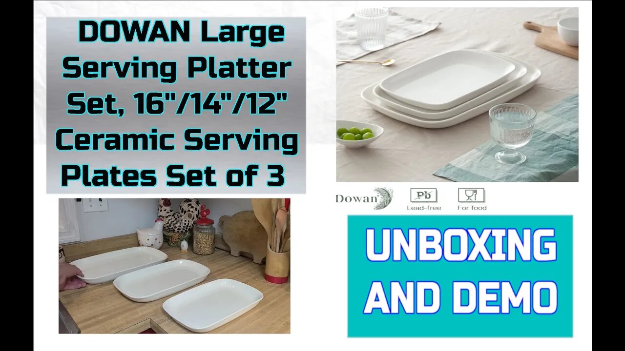 Wow Really Nice Serving Platter Set by Dowan - Love the Quality