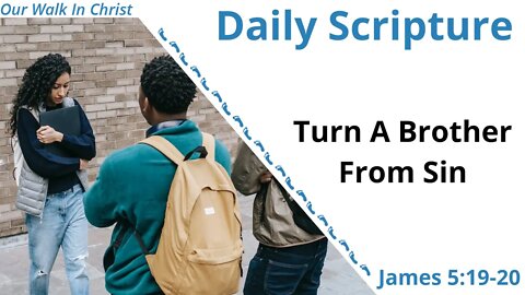 Turn A Brother From Sin | James 5:19-20