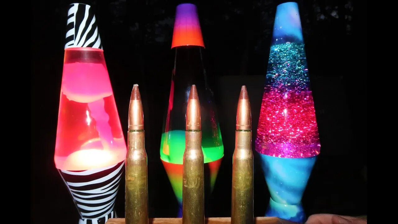 50 BMG TRACERS vs LAVA LAMPS