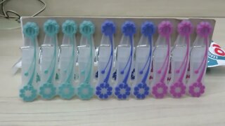 Prendedor de roupas Daisy Emborrachado, 10 Peças, Flash Limp