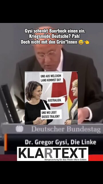 Gysi vs Baerbock... manchmal kann einem Annalena schon Leid tun ,-)