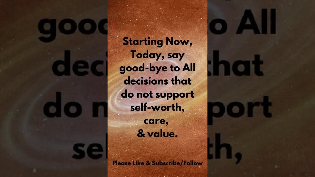 Starting Now, Today