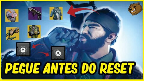 DESTINY 2 │ VA AGORA NESSES NPCS E PEGUE ANTES DO RESET