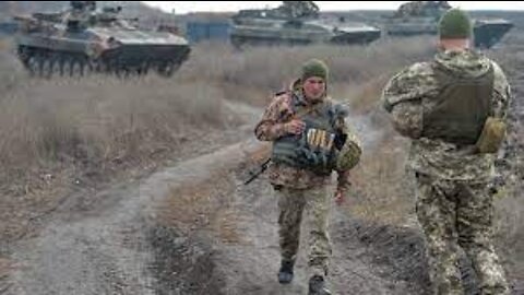 The beginning of the war in Ukraine. February 2022