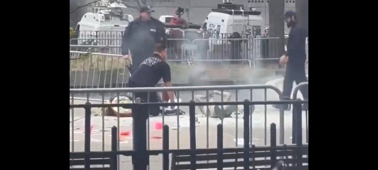 The aftermath of Max Azzarello self-immolation...