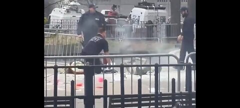 The aftermath of Max Azzarello self-immolation...