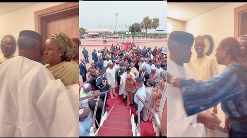 So Emotional! Former Nigerian Vice President Last Moment At The Aso Rock Before Leaving