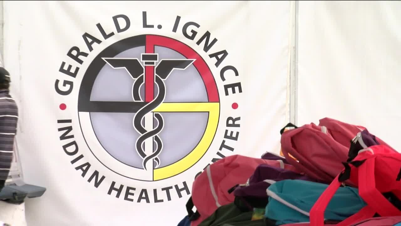 Families get free school supplies at Gerald L. Ignace Indian Health Center event