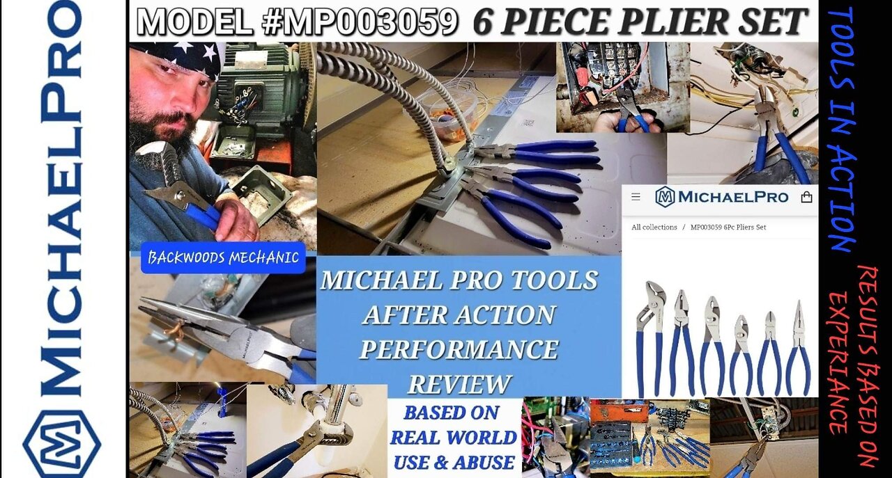 MICHAEL PRO TOOLS 6 PIECE PLIER SET - AFTER ACTION REVIEW #MP003059