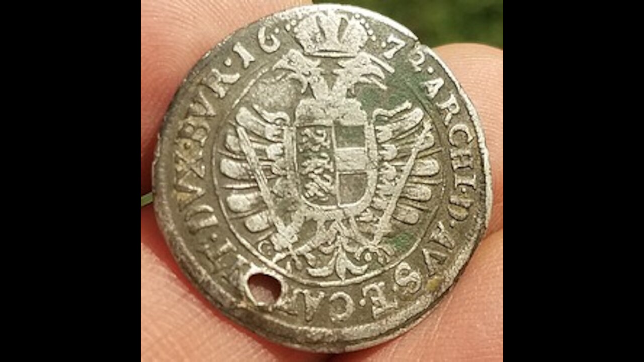 Metal Detecting 1672 Silver Coin