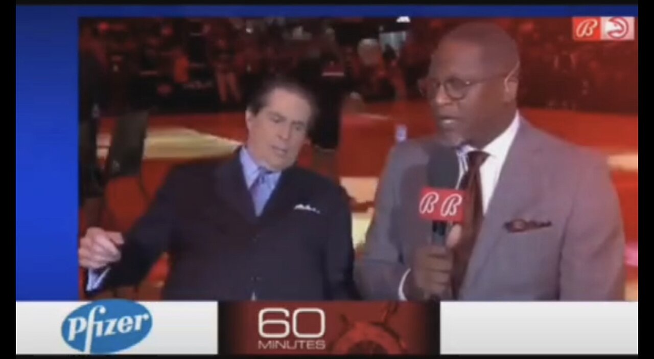 People collapsing on TV from the vaccine, brought to you by Pfizer