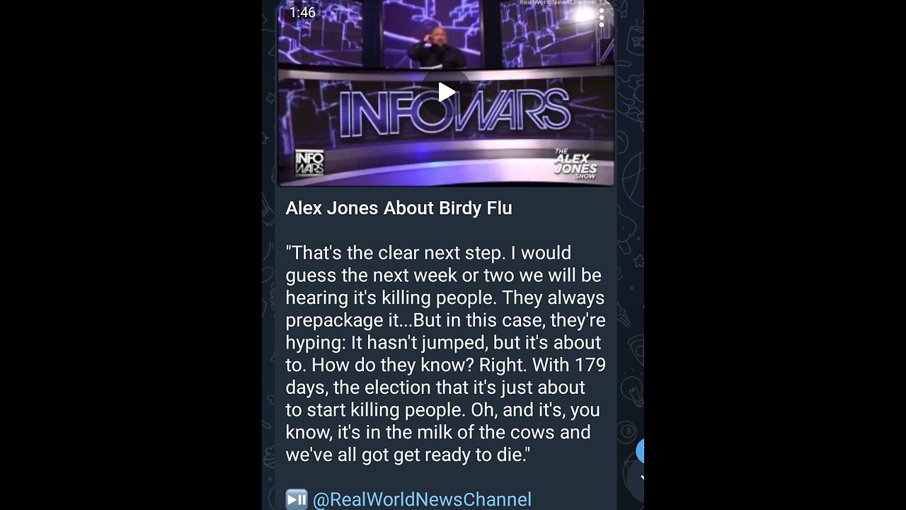 News Shorts: Alex Jones talks Bird Sickness