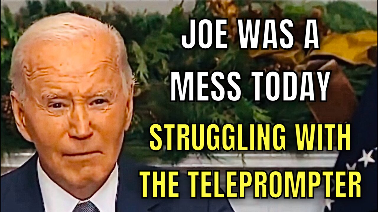 CONFUSED & SLURRING JOE Biden STRUGGLED with the Teleprompter at Today’s Syria Update