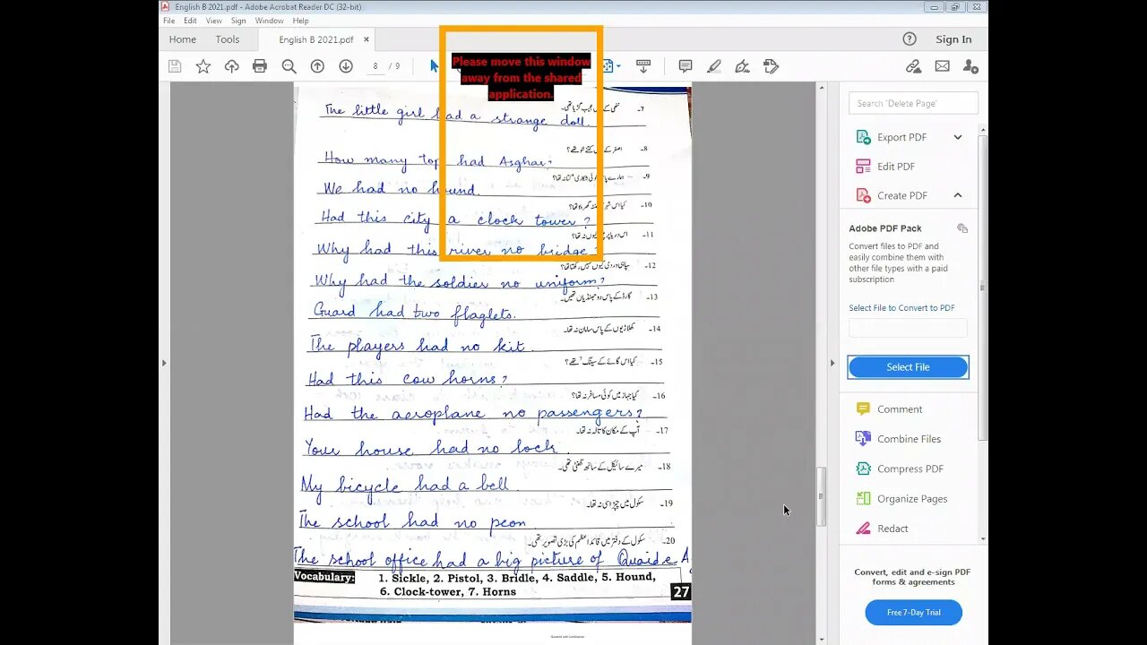 CLASS 7 ENG B10 4 21