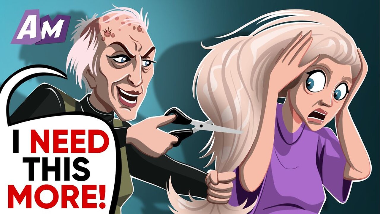 A balding stranger cut off my gorgeous hair