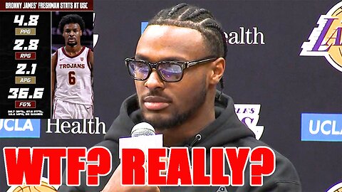 Bronny James gets BLASTED for INSANE comment at Lakers introductory press conference!
