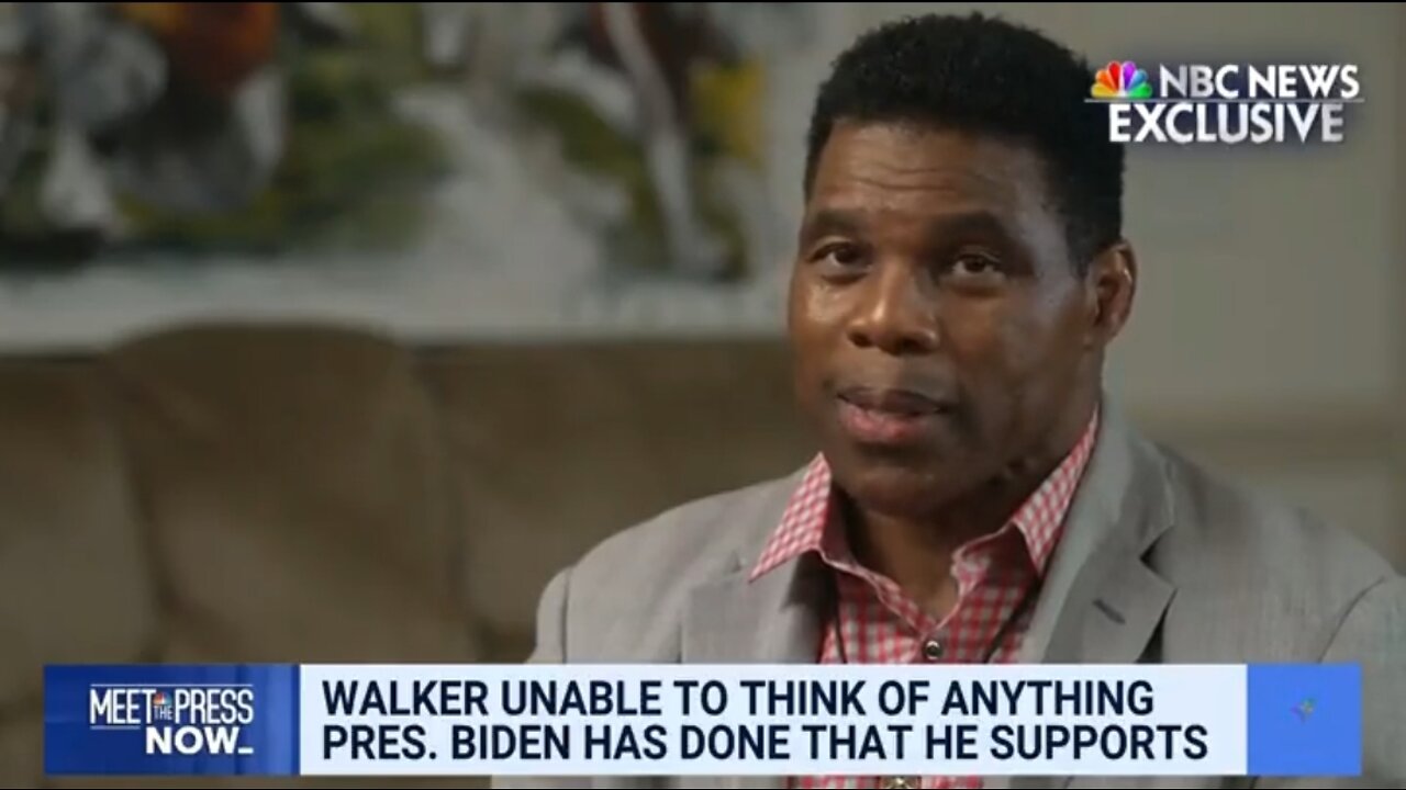 Herschel Walker Hilariously Names 1 Thing Biden Has Done That He Supports