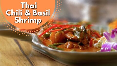 Chilli basil prawn Thai recipe