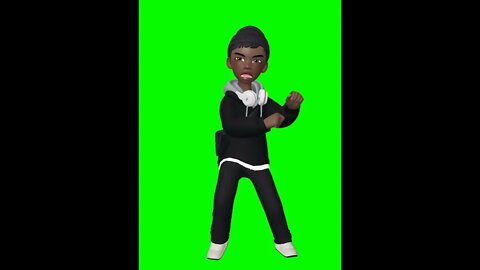 Vídeo de Animação - Avatar dançando - Chroma Key - Green Screen