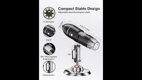 Digital Microscope Camera, Aopick Handheld USB 1440P