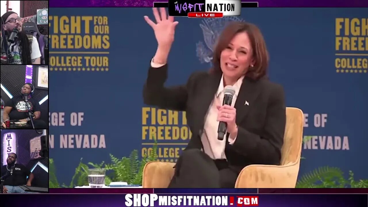 Kamala Harris Repeats Awkward Lines At 2 Different Events | Laughs at the Same Joke