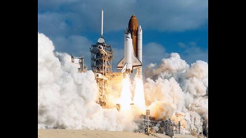 The Space Shuttle Atlantis lifts off from Cape Canaveral, Florida.