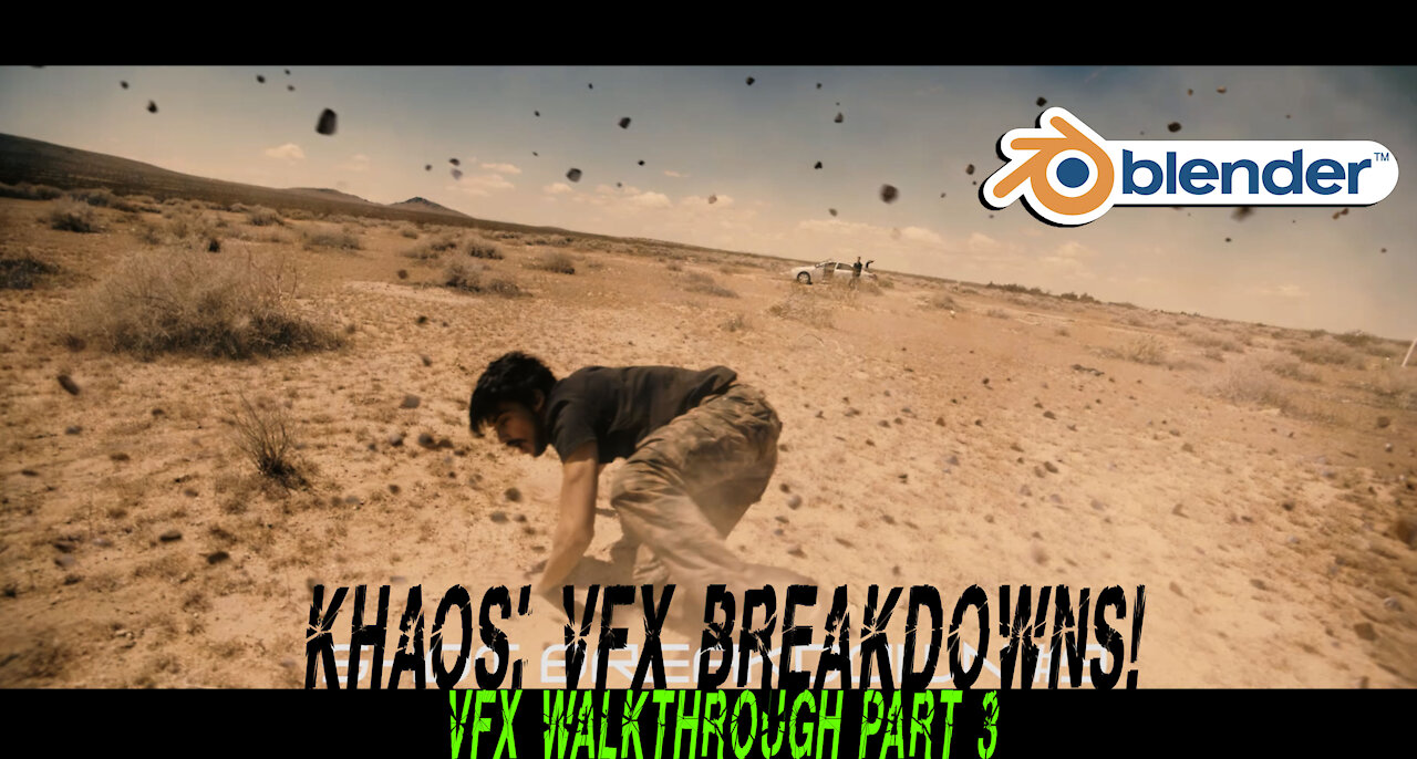 Blender 3d Explosion VFX walkthrough: Part 3- Feat. KHAOS Explosion add-on for Blender- Blender/AE