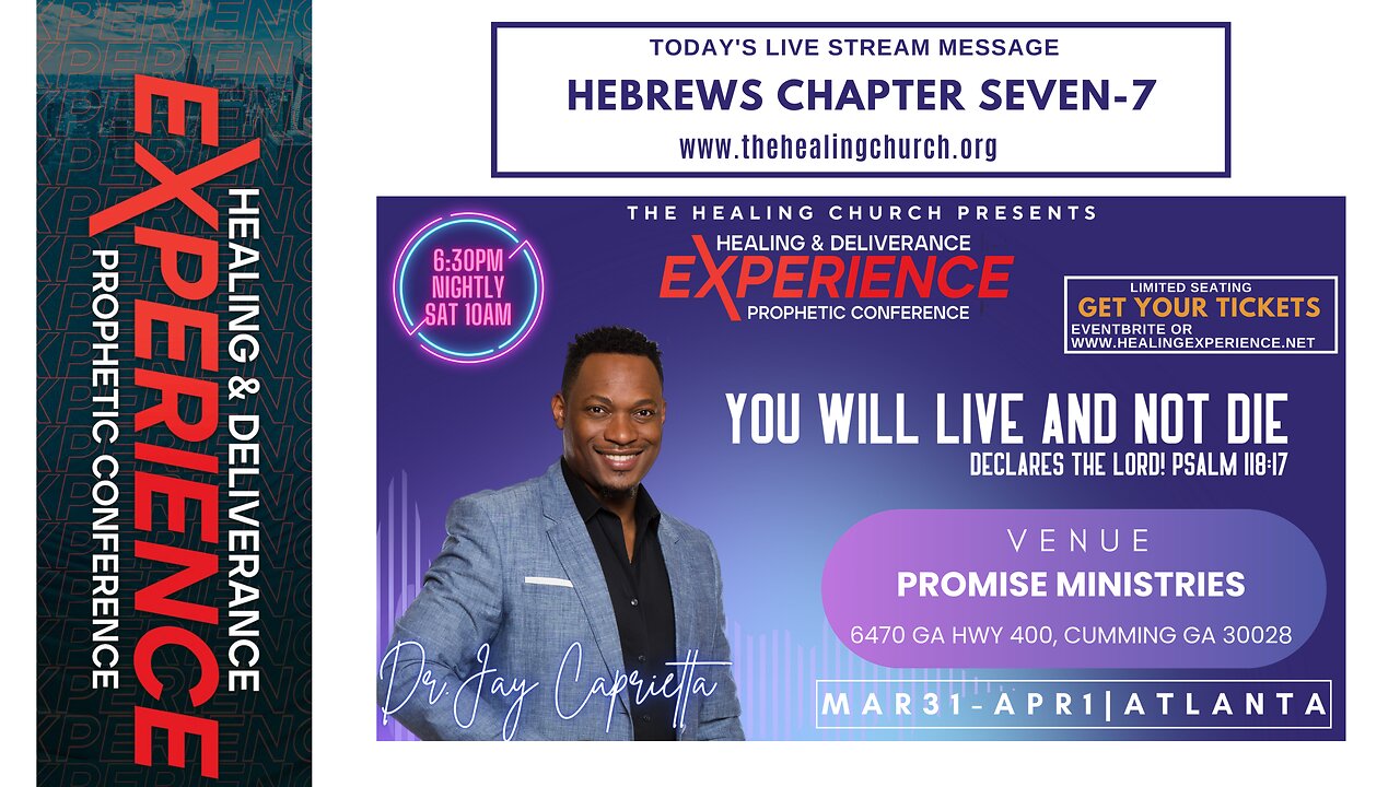 WE ARE LIVE!!! Hebrews 7 - Prophetic Prayer Time!