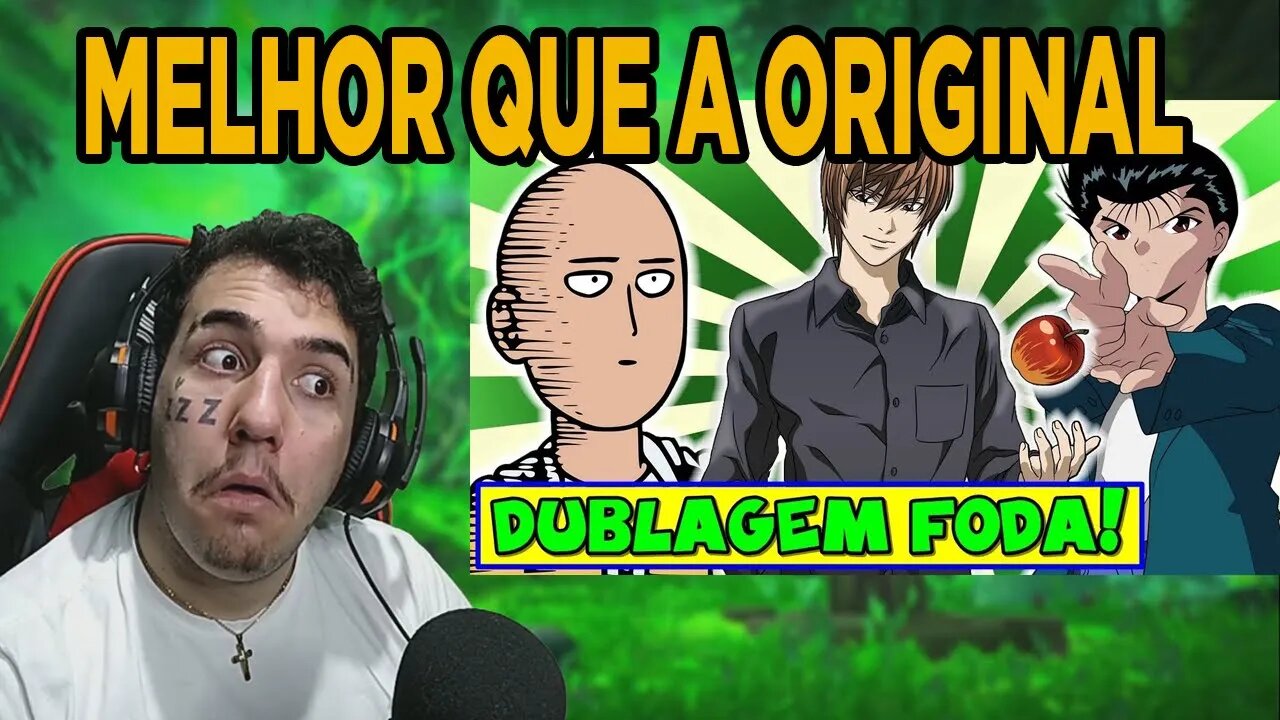 REACT MELHORES DUBLAGENS BR de ANIMES! (Parte 1) 👍 😍 🇧🇷