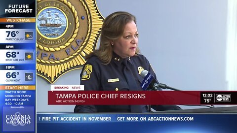 Tampa Police chief resigns after flashing badge during traffic stop in Oldsmar