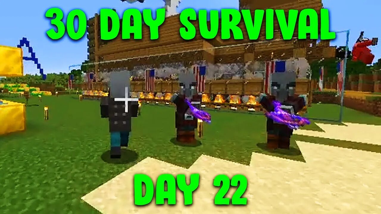 In The Words Of Ozzy Osbourne, "It's A Raid!" | Minecraft - 30 Day Survival Day #22