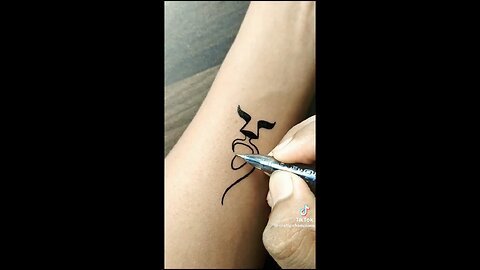 Tattoo design drawn by Ballpen