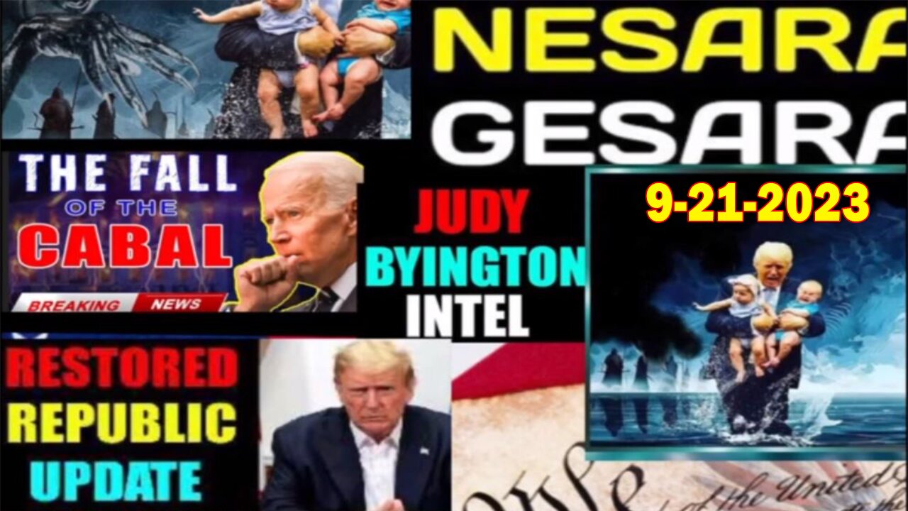 Judy Byington Update as of Sep 21, 2023 - Biden Impeachment, Gov Closing And More