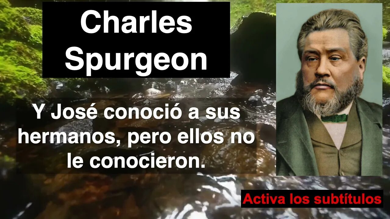 Y José conoció a sus hermanos, pero ellos no le conocieron. Charles Spurgeon. Génesis 42,8