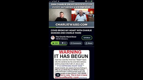 Charlie Ward : future of politic part 1