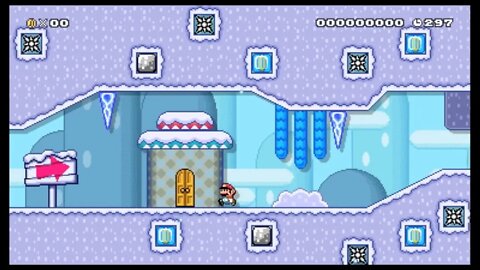 Mario Maker 2 SMW Snow Levels