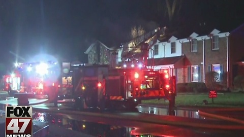 Condo fire in Meridian Township