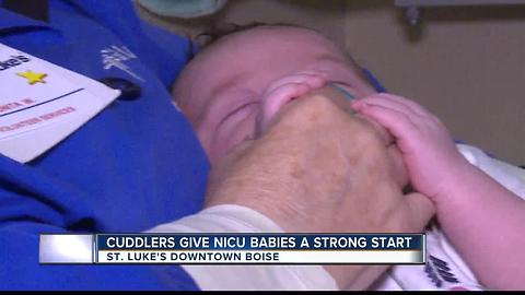 Baby cuddlers help give infants a strong start at St. Luke's