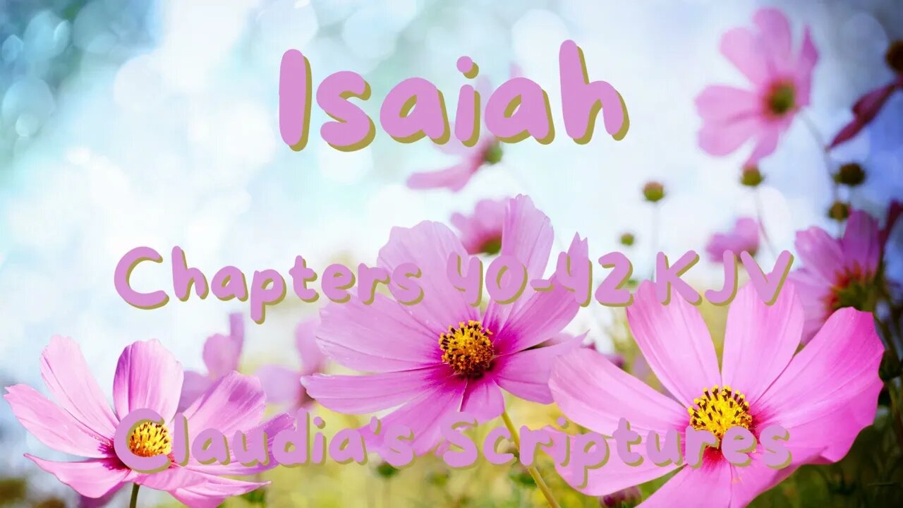 The Bible Series Bible Book Isaiah Chapters 40-42 Audio