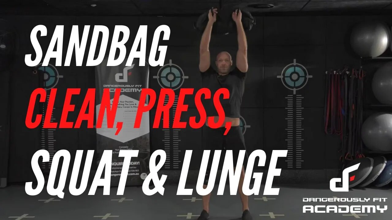 Sandbag Clean, Press, Squat & Lunge Demonstration