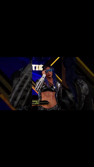 WWE 2k22 Sasha Banks Entrance #shorts