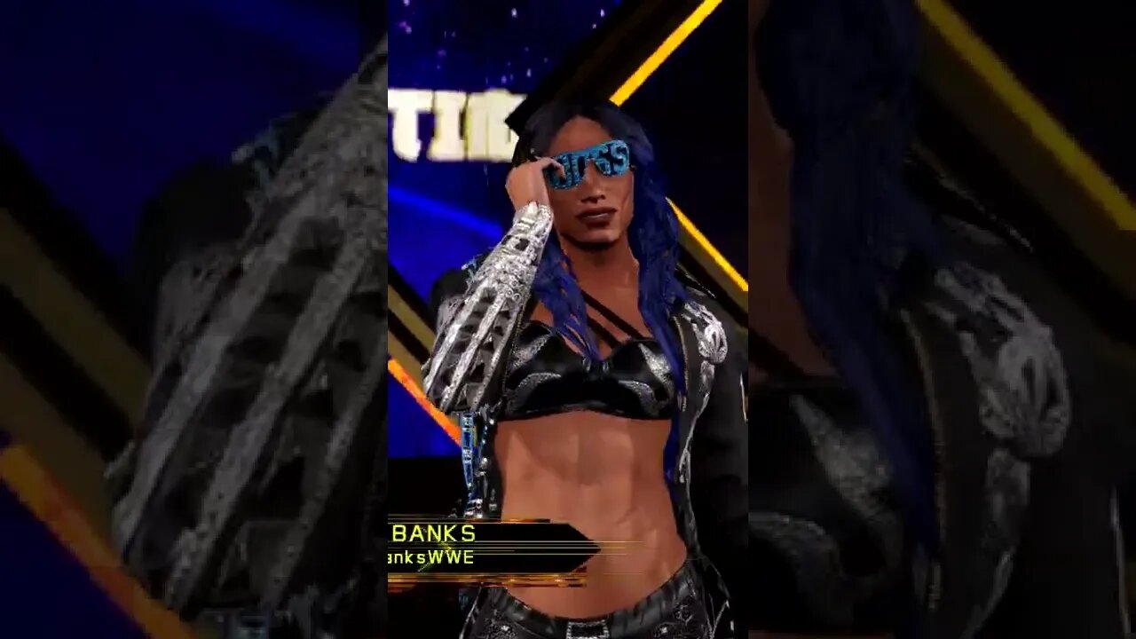 WWE 2k22 Sasha Banks Entrance #shorts