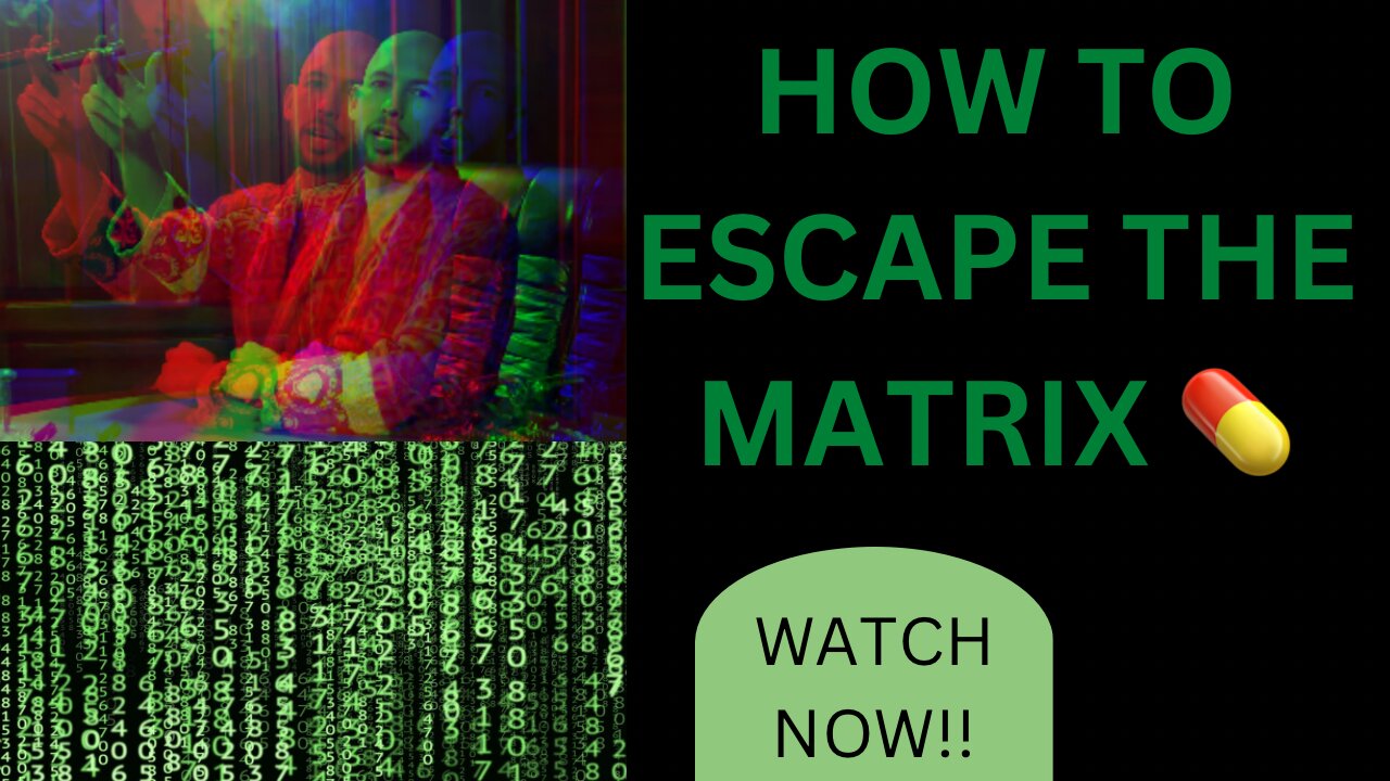 Andrew Tate how to escape the matrix today 💊