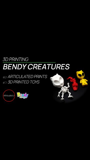 👽🦎 3 Awesome Bendable 3D Prints - Beautiful 3D Prints - 3D Printed Toys - Best 3D Prints