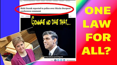 Blair, Sunak, Sturgeon, Sloppy Laws -- and a letter.