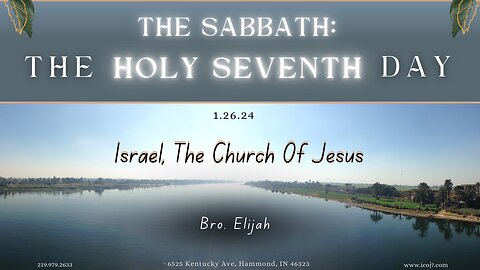 THE SABBATH: THE HOLY SEVENTH DAY