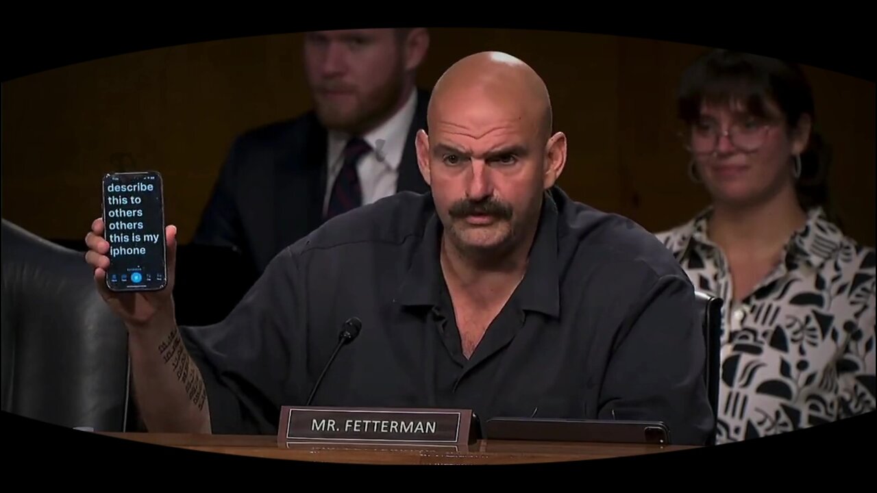 Senator John Fetterman - "I have lost my ability to fully process language"